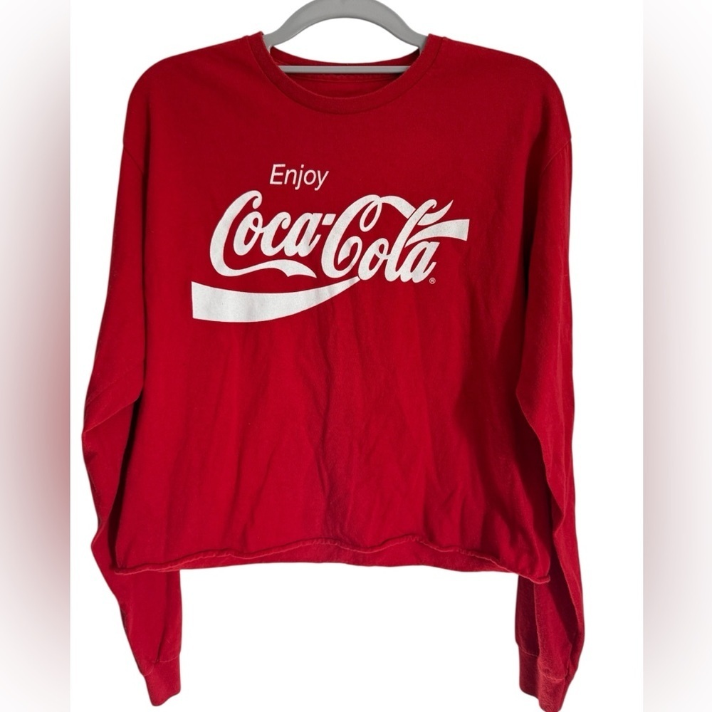 Coca-Cola Red cropped tee  with White Logo